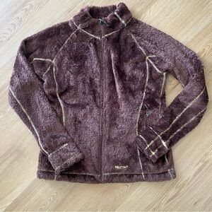 Marmot Fuzzy Teddy Bear Zip Up Sweater Jacket
Polartec